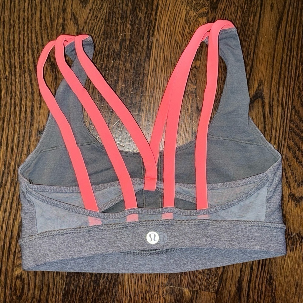 LULULEMON Energy Bra Exhale in Heathered Slate Size 4